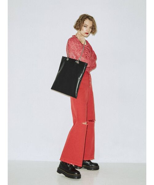 jouetie（ジュエティ）の「jouetie フェイクレザートート BAG（トートバッグ・レディース・ブラック/イエロー/ブルー/アイボリー・FREE）」の17枚目の写真