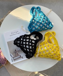 AS KNOW AS plus | カラフル ミニあみバッグ(ハンドバッグ)