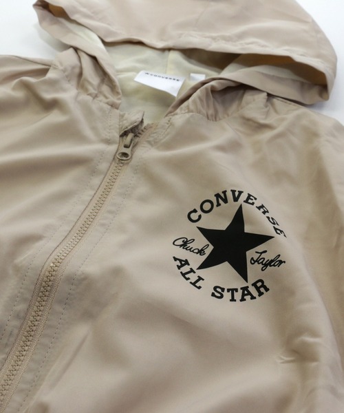 CONVERSE(コンバース)の「CONVERSE /コンバース ワイドジャケット(ナイロンジャケット・キッズ・ブラック/ベージュ・80cm/90cm/110cm/100cm/120cm/130cm)」の4枚目の写真