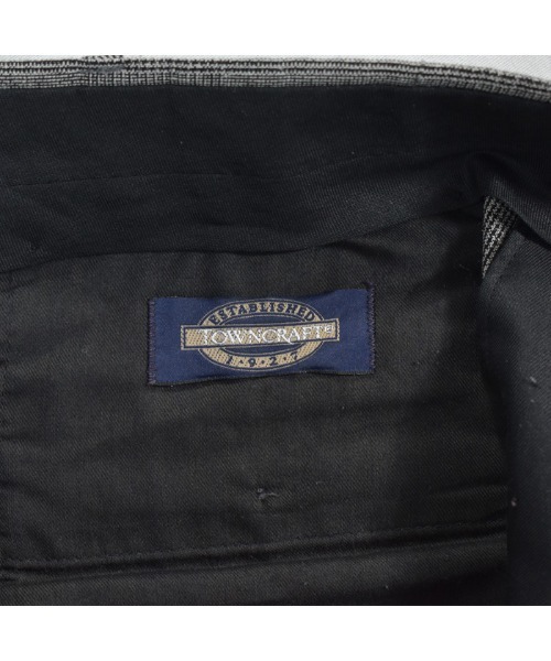 TOWNCRAFT（タウンクラフト）の「【ヴィンテージ古着】70's TOWNCRAFT/タウンクラフト グレンチェック スラックス（スラックス・メンズ・グレー・34inch）」の7枚目の写真