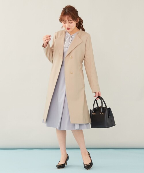 ANY SIS(エニィスィス)の「【洗える】サイドバックルタック スカート(スカート・レディース・ベージュ系/スカイブルー系/ネイビー系・2/3/1)」の6枚目の写真