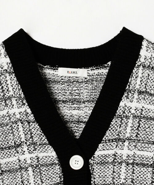 BeAMS DOT(ビームスドット)の「【WEB限定】BeAMS DOT / ツイード ニットカーディガン(ニット/セーター・レディース・ブラック/サックスブルー・FREE)」の18枚目の写真