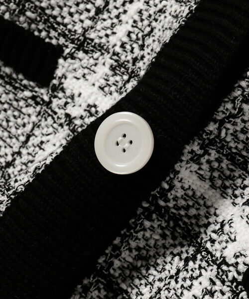 BeAMS DOT(ビームスドット)の「【WEB限定】BeAMS DOT / ツイード ニットカーディガン(ニット/セーター・レディース・ブラック/サックスブルー・FREE)」の19枚目の写真