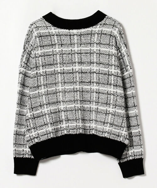 BeAMS DOT(ビームスドット)の「【WEB限定】BeAMS DOT / ツイード ニットカーディガン(ニット/セーター・レディース・ブラック/サックスブルー・FREE)」の21枚目の写真