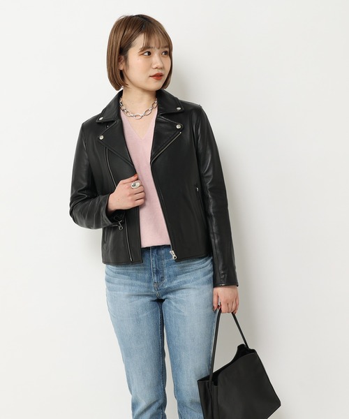 RIVE DROITE(リヴドロワ)の「BASICレザーワンハンドルバッグ(トートバッグ・レディース・ブラック/グリーン・FREE)」の16枚目の写真