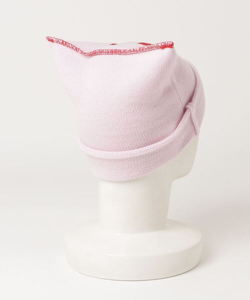 MYne（マイン）の「【MYne】Heart Square Knit Cap（キャップ・メンズ・カーキ/ピンク/ブラック・FREE）」の4枚目の写真