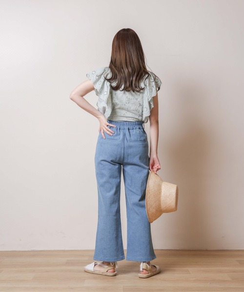 flower（フラワー）の「タイニーバギーパンツ（その他パンツ・レディース・ブルー・SMALL/MEDIUM）」の15枚目の写真