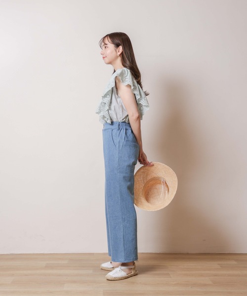 flower（フラワー）の「タイニーバギーパンツ（その他パンツ・レディース・ブルー・SMALL/MEDIUM）」の8枚目の写真