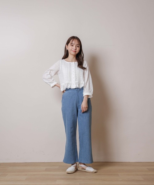 flower（フラワー）の「タイニーバギーパンツ（その他パンツ・レディース・ブルー・SMALL/MEDIUM）」の12枚目の写真