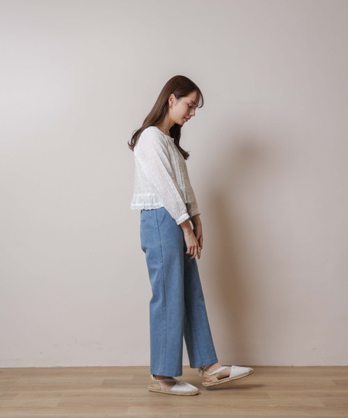 flower（フラワー）の「タイニーバギーパンツ（その他パンツ・レディース・ブルー・SMALL/MEDIUM）」の9枚目の写真