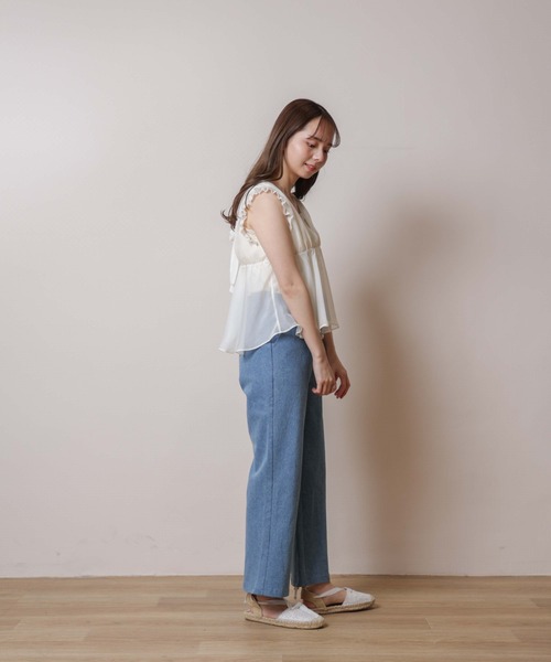 flower（フラワー）の「タイニーバギーパンツ（その他パンツ・レディース・ブルー・SMALL/MEDIUM）」の5枚目の写真