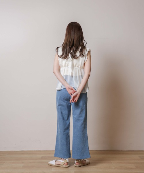 flower（フラワー）の「タイニーバギーパンツ（その他パンツ・レディース・ブルー・SMALL/MEDIUM）」の17枚目の写真