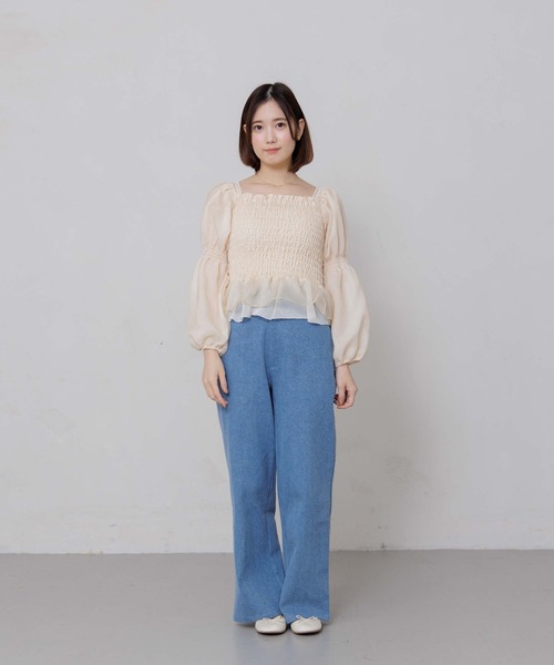 flower（フラワー）の「タイニーバギーパンツ（その他パンツ・レディース・ブルー・SMALL/MEDIUM）」の22枚目の写真