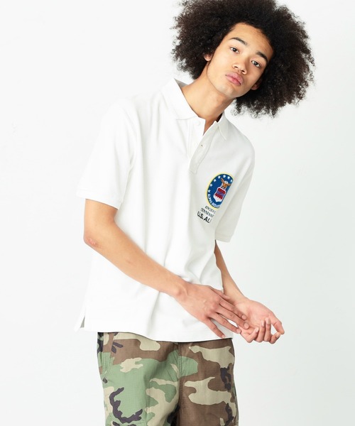 Alpha Industries(アルファインダストリーズ)の「ミリタリープリントポロシャツ(ポロシャツ・メンズ・ホワイト/ブラック/ネイビー・MEDIUM/LARGE/X-LARGE)」の22枚目の写真