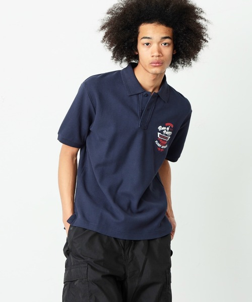 Alpha Industries(アルファインダストリーズ)の「ミリタリープリントポロシャツ(ポロシャツ・メンズ・ホワイト/ブラック/ネイビー・MEDIUM/LARGE/X-LARGE)」の5枚目の写真