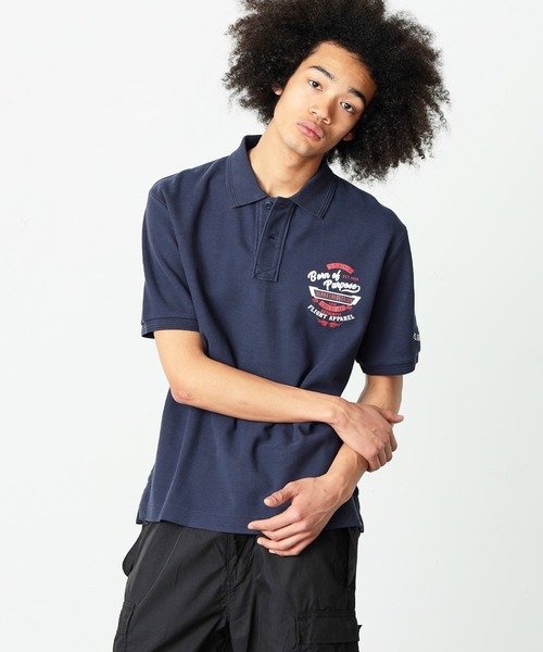 Alpha Industries(アルファインダストリーズ)の「ミリタリープリントポロシャツ(ポロシャツ・メンズ・ホワイト/ブラック/ネイビー・MEDIUM/LARGE/X-LARGE)」の6枚目の写真