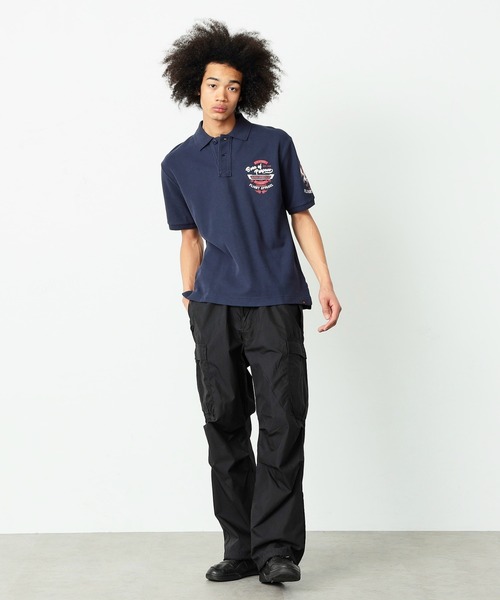 Alpha Industries(アルファインダストリーズ)の「ミリタリープリントポロシャツ(ポロシャツ・メンズ・ホワイト/ブラック/ネイビー・MEDIUM/LARGE/X-LARGE)」の13枚目の写真