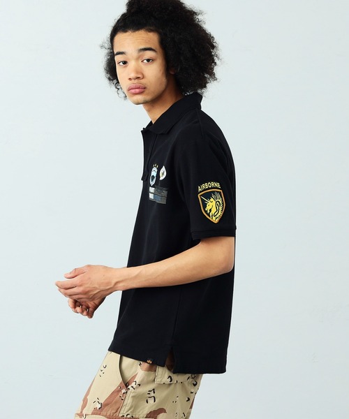 Alpha Industries(アルファインダストリーズ)の「ミリタリープリントポロシャツ(ポロシャツ・メンズ・ホワイト/ブラック/ネイビー・MEDIUM/LARGE/X-LARGE)」の15枚目の写真
