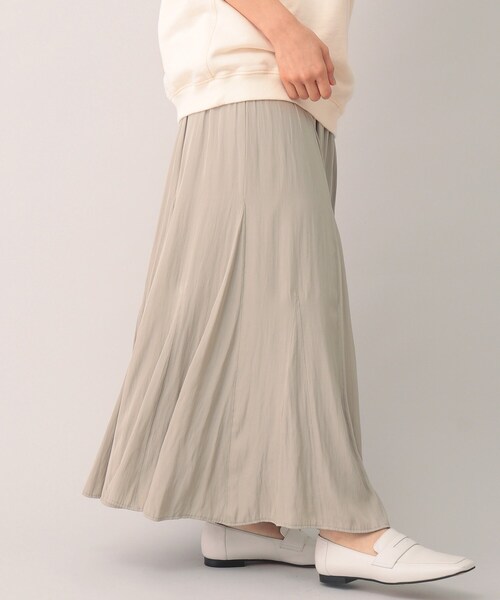 UNTITLED（アンタイトル）の「◆【STORYweb掲載】パウダーロングスカート【洗える】（スカート・レディース・ブラック/ベージュ/ダークグレー・00/42/44/01/46/02/04/03/48）」の12枚目の写真