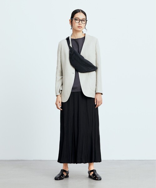 UNTITLED（アンタイトル）の「◆【STORYweb掲載】パウダーロングスカート【洗える】（スカート・レディース・ブラック/ベージュ/ダークグレー・00/42/44/01/46/02/04/03/48）」の19枚目の写真