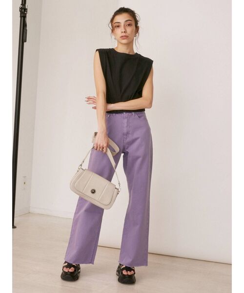 EVRIS（エヴリス）の「スリムショルダーBAG（ショルダーバッグ・レディース・ブラック/ブルー/アイボリー・FREE）」の4枚目の写真