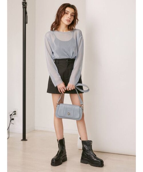 EVRIS（エヴリス）の「スリムショルダーBAG（ショルダーバッグ・レディース・ブラック/ブルー/アイボリー・FREE）」の8枚目の写真