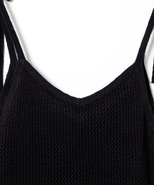 WEGO（ウィゴー）の「WEGO/クロシェニットキャミワンピ（ワンピース・レディース・ブラック・FREE）」の10枚目の写真
