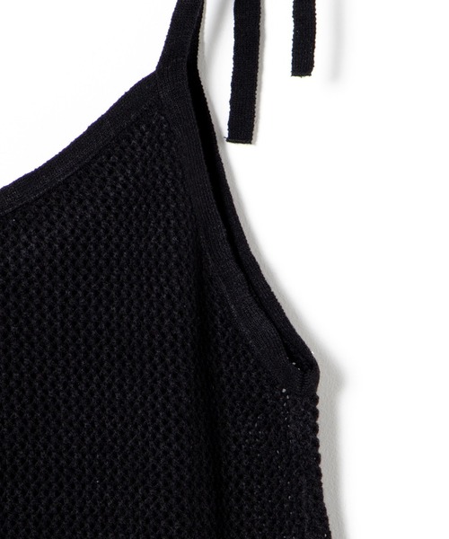 WEGO（ウィゴー）の「WEGO/クロシェニットキャミワンピ（ワンピース・レディース・ブラック・FREE）」の11枚目の写真