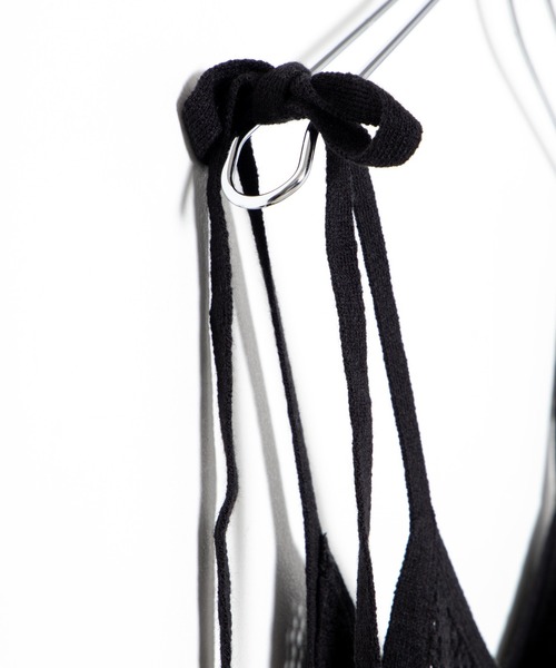 WEGO（ウィゴー）の「WEGO/クロシェニットキャミワンピ（ワンピース・レディース・ブラック・FREE）」の12枚目の写真