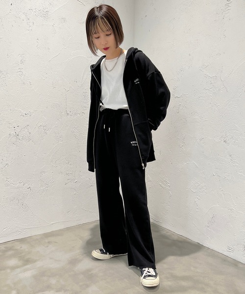 apres jour mignon(アプレジュールミニョン)の「スウェットロングパンツ【SETUP着用可能】【ZOZOTOWN限定アイテム】(スウェットパンツ・レディース・杢グレー/グリーン/ブラック/ナチュラル・SMALL/X-LARGE/MEDIUM)」の7枚目の写真