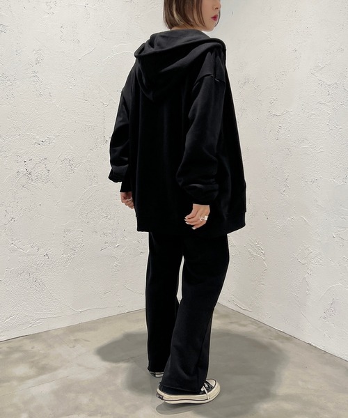 apres jour mignon(アプレジュールミニョン)の「スウェットロングパンツ【SETUP着用可能】【ZOZOTOWN限定アイテム】(スウェットパンツ・レディース・杢グレー/グリーン/ブラック/ナチュラル・SMALL/X-LARGE/MEDIUM)」の9枚目の写真