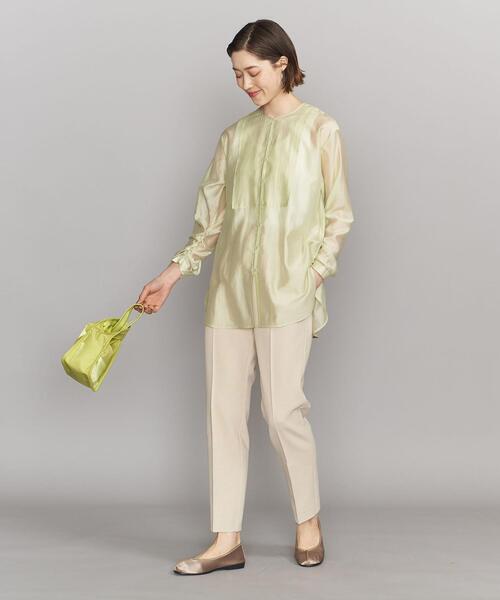 BEAUTY&YOUTH UNITED ARROWS（ビューティーアンドユースユナイテッドアローズ）の「BY バックゴム ストレート イージーパンツ -ウォッシャブル-（その他パンツ・レディース・ロイヤルブルー/ベージュ/ブラック・M/S）」の10枚目の写真