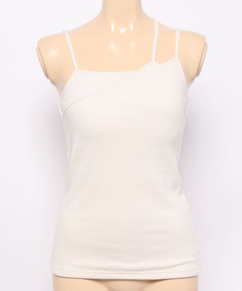 KOBE LETTUCE(コウベレタス)の「カップ付きデザインキャミソール(キャミソール・レディース・ブラック/アイボリー/モカ/テラコッタ・FREE)」の15枚目の写真