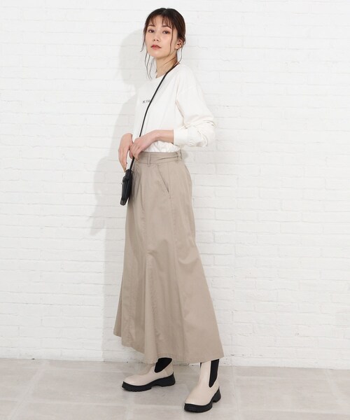 SHOO・LA・RUE（シューラルー）の「◆USAコットンプリントロンT（Tシャツ/カットソー・レディース・ブラック/ホワイト系その他/ホワイト系その他4/ベージュ系その他2/ホワイト系/ライトグリーン系・02/03/04）」の19枚目の写真