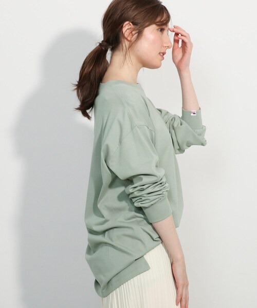 SHOO・LA・RUE（シューラルー）の「◆USAコットンプリントロンT（Tシャツ/カットソー・レディース・ブラック/ホワイト系その他/ホワイト系その他4/ベージュ系その他2/ホワイト系/ライトグリーン系・02/03/04）」の21枚目の写真