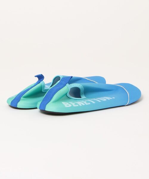 BENETTON (UNITED COLORS OF BENETTON)（ベネトンユナイテッドカラーズオブベネトン）の「【BENETTON:ベネトン】レディースグラデーションアクアシューズ  マリンシューズ（サンダル・レディース・ブルー/ミント/ピンク/パープル・LARGE/MEDIUM）」の5枚目の写真