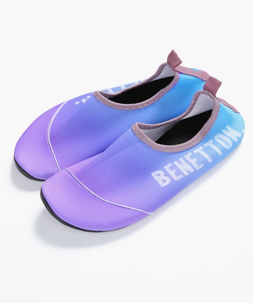 BENETTON (UNITED COLORS OF BENETTON)（ベネトンユナイテッドカラーズオブベネトン）の「【BENETTON:ベネトン】レディースグラデーションアクアシューズ  マリンシューズ（サンダル・レディース・ブルー/ミント/ピンク/パープル・LARGE/MEDIUM）」の3枚目の写真