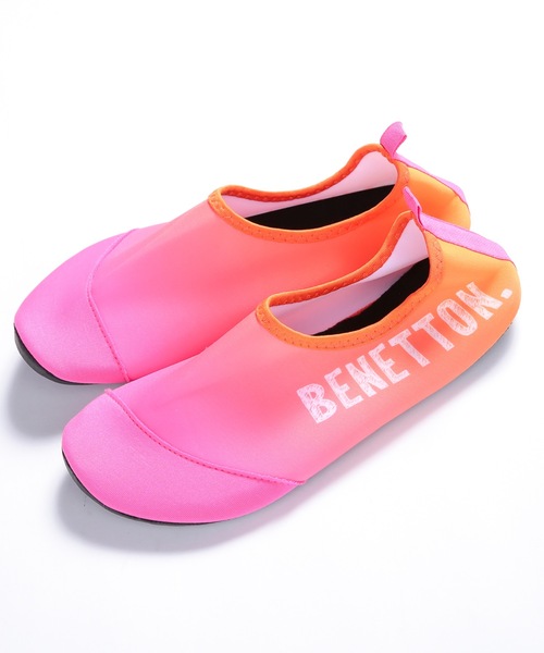 BENETTON (UNITED COLORS OF BENETTON)（ベネトンユナイテッドカラーズオブベネトン）の「【BENETTON:ベネトン】レディースグラデーションアクアシューズ  マリンシューズ（サンダル・レディース・ブルー/ミント/ピンク/パープル・LARGE/MEDIUM）」の4枚目の写真