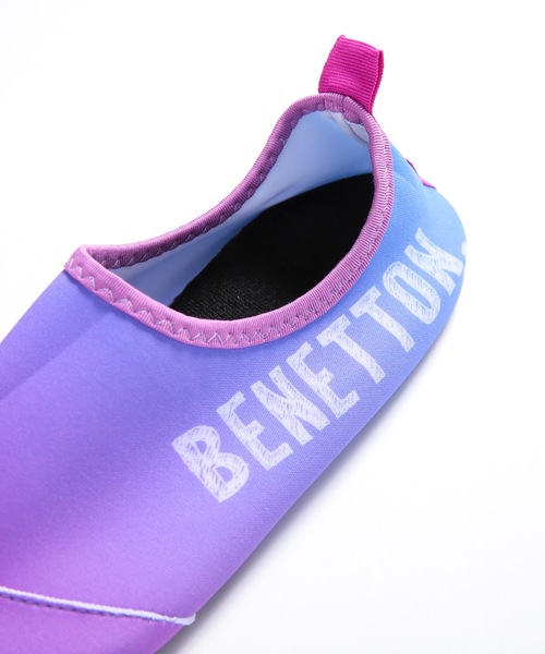 BENETTON (UNITED COLORS OF BENETTON)（ベネトンユナイテッドカラーズオブベネトン）の「【BENETTON:ベネトン】レディースグラデーションアクアシューズ  マリンシューズ（サンダル・レディース・ブルー/ミント/ピンク/パープル・LARGE/MEDIUM）」の7枚目の写真