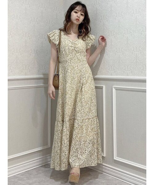 dazzlin（ダズリン）の「ギャザーバルーンレースワンピース