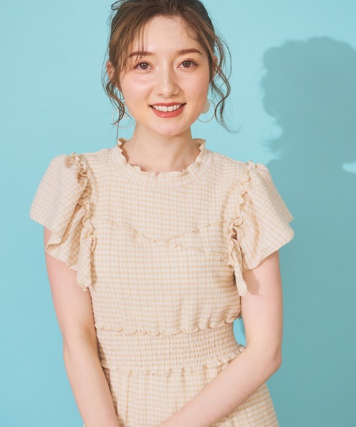 NOELA(ノエラ)の「【WEB限定】メロー切替ワンピース(ワンピース・レディース・ベージュ/その他1/ブラック・M/S)」の21枚目の写真