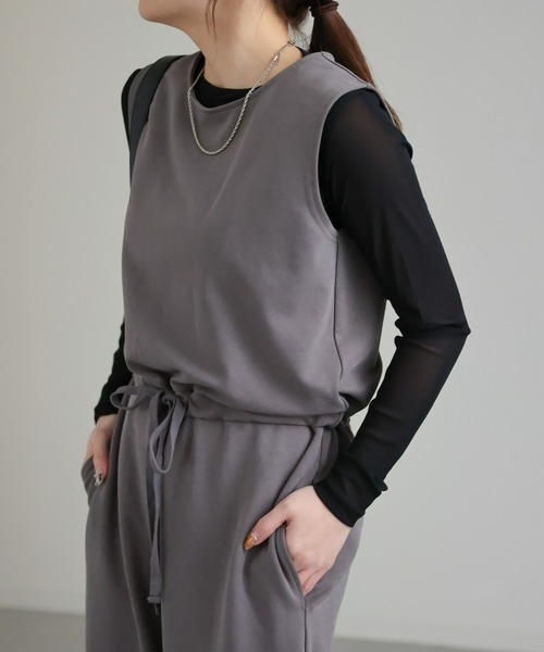 sakishimatokyo（サキシマトーキョー）の「シアートップス（Tシャツ/カットソー・レディース・ホワイト/ブラック/オレンジ/グリーン/アイボリー/ライトブルー/チャコールグレー/パープル・FREE）」の21枚目の写真