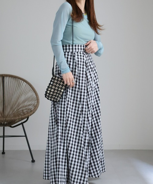 sakishimatokyo（サキシマトーキョー）の「シアートップス（Tシャツ/カットソー・レディース・ホワイト/ブラック/オレンジ/グリーン/アイボリー/ライトブルー/チャコールグレー/パープル・FREE）」の10枚目の写真