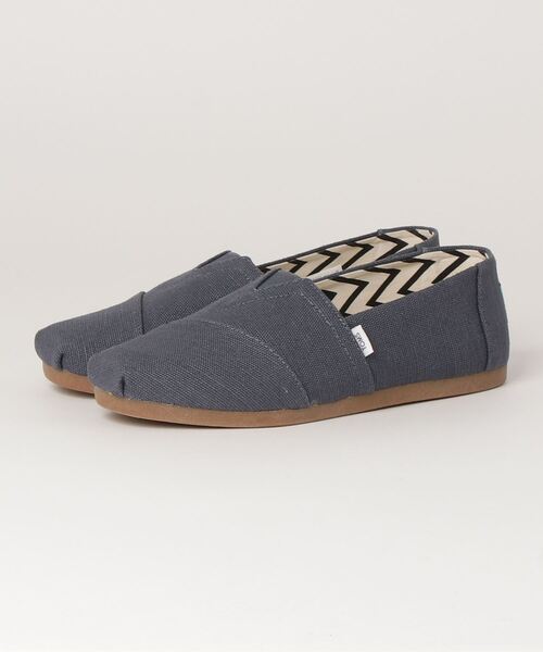 ダーク スレイト ヘリテージ キャンバス メンズ アルパルガータ スリッポン Toms トムス のファッション通販 Zozotown