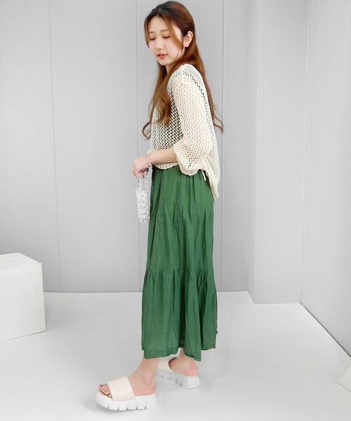 alala（アララ）の「厚底シャークソールクッションスポサン　◇（サンダル・レディース・ブラック/グリーン/アイボリー・LL/S/M/L）」の19枚目の写真