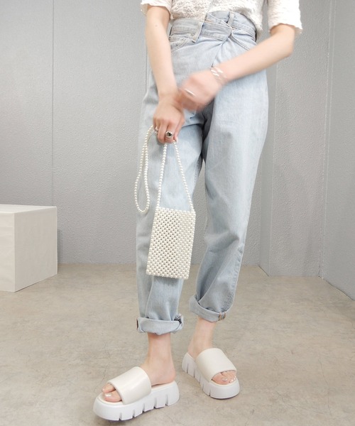 alala（アララ）の「厚底シャークソールクッションスポサン　◇（サンダル・レディース・ブラック/グリーン/アイボリー・LL/S/M/L）」の14枚目の写真