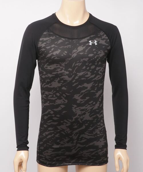 UNDER ARMOUR(アンダーアーマー)の「UAフィッティド コンフォート ノベルティ ロングスリーブ アンダー シャツ(ベースボール/メンズ)(Tシャツ/カットソー・メンズ・ブラック/ネイビー・L/S/M/XL/XXL/3XL)」の5枚目の写真