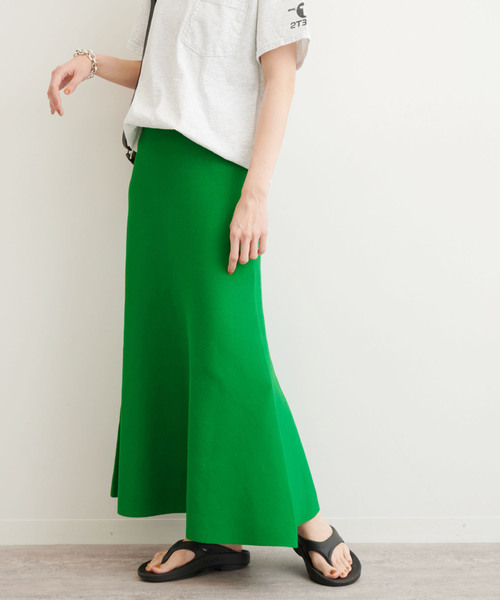 セール】ウォッシャブル ニットフレアスカート◇（スカート