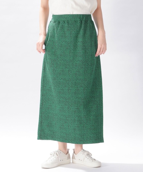 niko and...（ニコアンド）の「カットジャガードストレートスカート（スカート・レディース・オレンジ/グリーン/ブラック・MEDIUM/LARGE）」の22枚目の写真