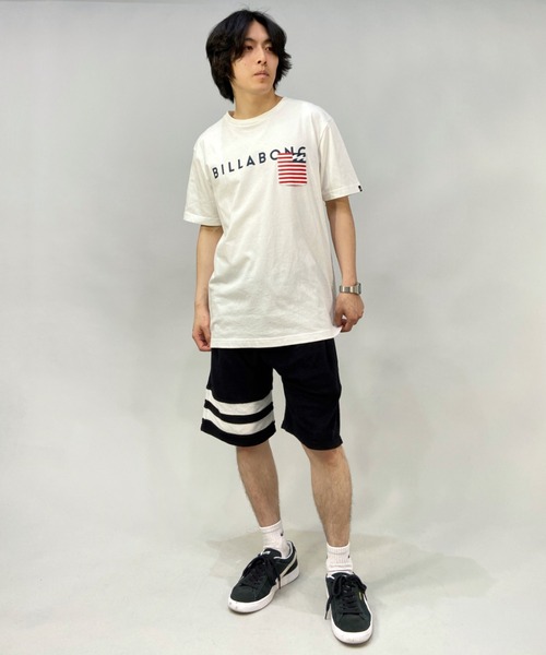 BILLABONG（ビラボン）の「BILLABONG/ビラボン レギュラーフィット クルーネック ポケットTシャツ BC011-229（Tシャツ/カットソー・メンズ・ホワイト/ブラック/グリーン/ホワイト系その他・S/M/L/XL）」の18枚目の写真